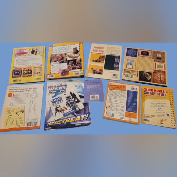 LOT OF 10 CRAFT ~ RUBBER STAMPS ~ SCRAPBOOKING ~ KLUTZ ~ BRIDGE ~ COLORING BOOKS - Picture 9 of 9